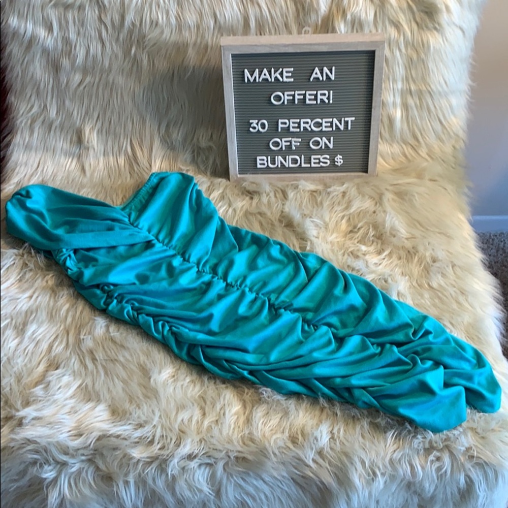 River island ruched one shoulder dress